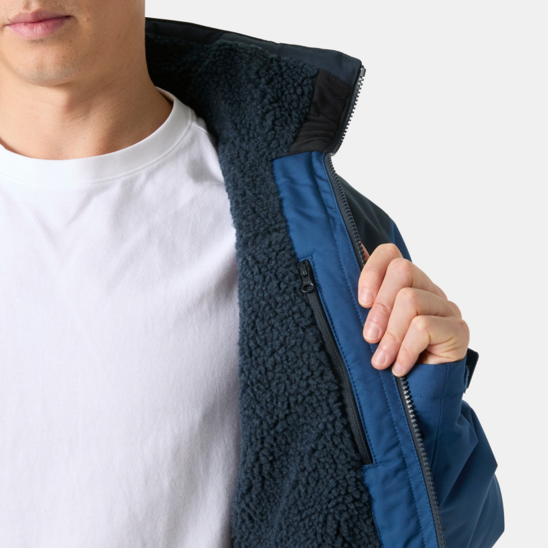 CREW HOODED PILE JACKET