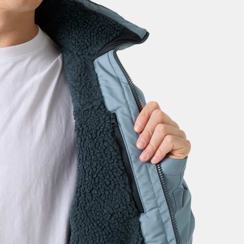 CREW HOODED PILE JACKET