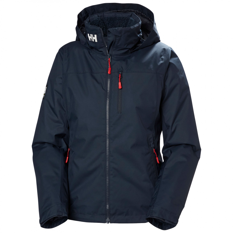 W CREW HOODED PILE JACKET