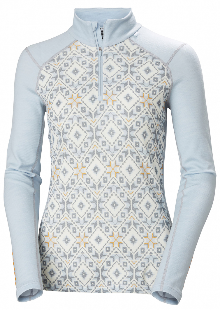 LIFA MERINO MIDWEIGHT GRAPHIC 1/2 ZIP PARA MUJER