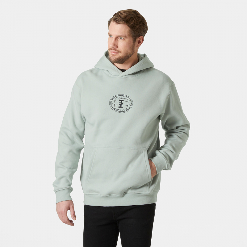 COTTON FLEECE GRAPHIC HOODIE