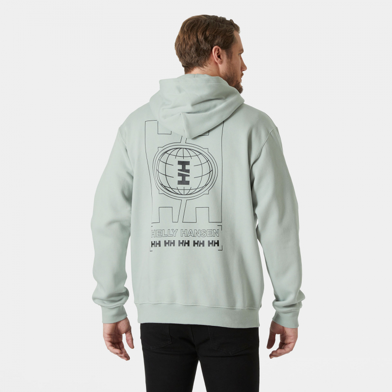 COTTON FLEECE GRAPHIC HOODIE