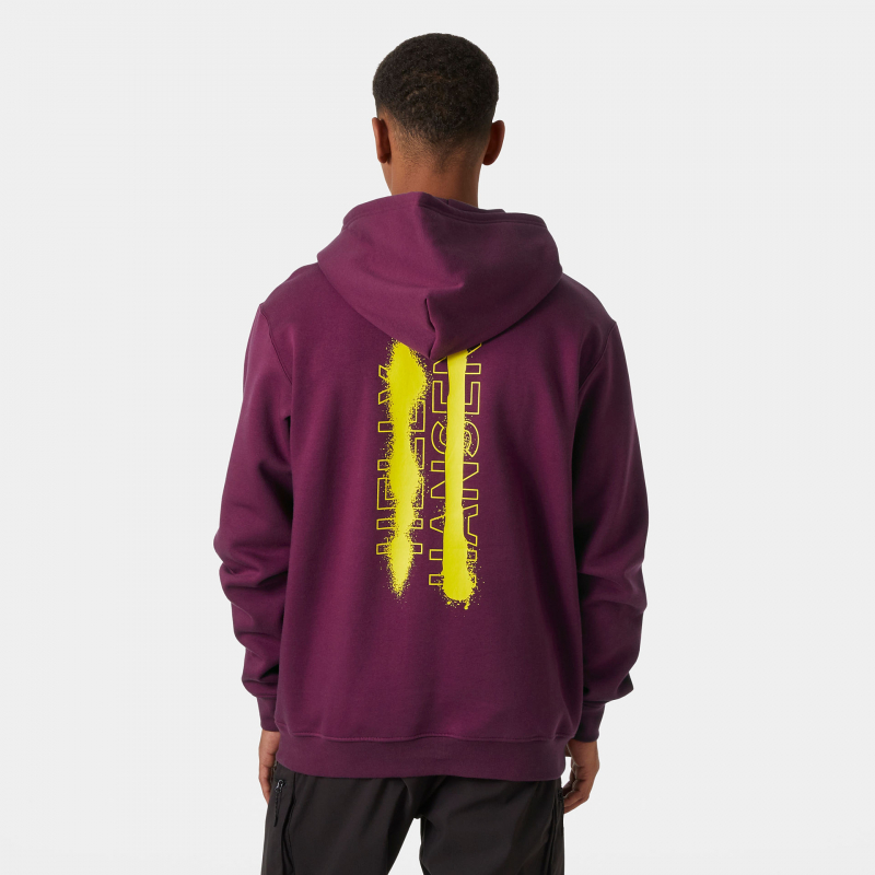 COTTON FLEECE GRAPHIC HOODIE
